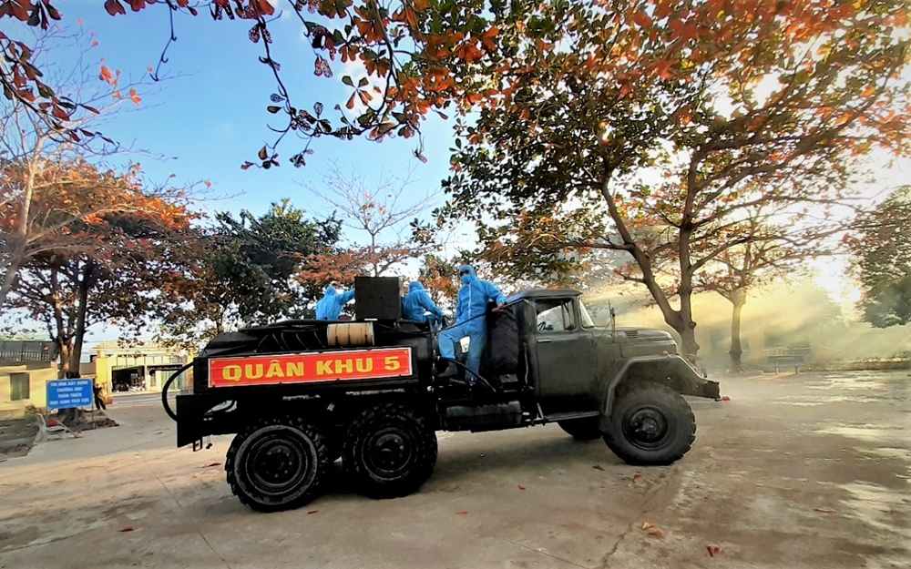 Tác chiến tại Trường THCS Dân tộc nội trú huyện Krông Pa (Gia Lai).